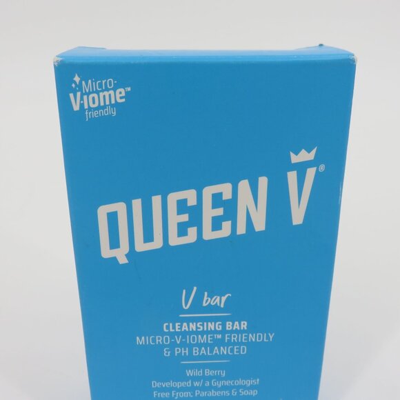 Queen V Wild Berry V Cleansing Bar UPC 302340100038 3.5oz NEW Paraben Soap Free - Picture 2 of 9